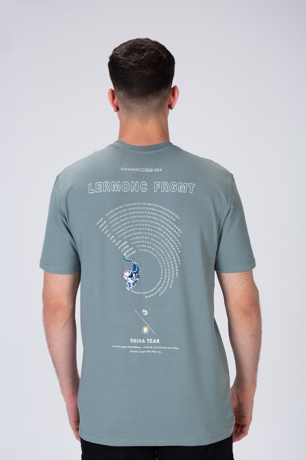Mens Printed On The Front And Back T-shirt With A Comfortable And Unique Material