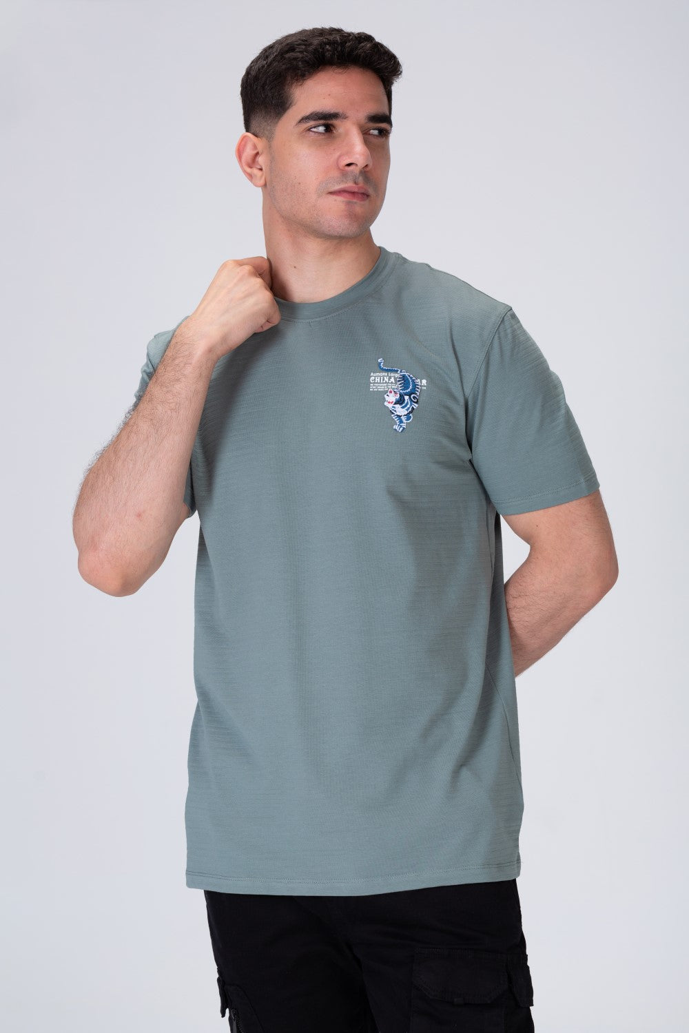 Mens Printed On The Front And Back T-shirt With A Comfortable And Unique Material