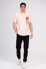 Men's Front & Back Printed Regular Fit Made Of Comfort Cotton T-shirt Elevate Your Casual Look With Its Unique Graphic Design
