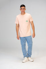 Mens Slim Fit T-shirt With A Round Neck And A Distinctive Front Pocket