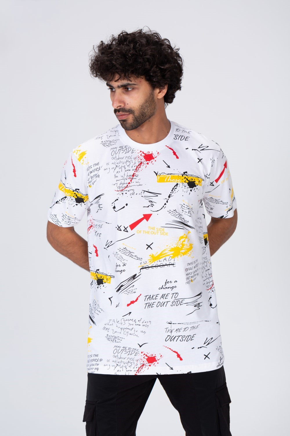 Mens Fully Printed Half Sleeves T-shirt