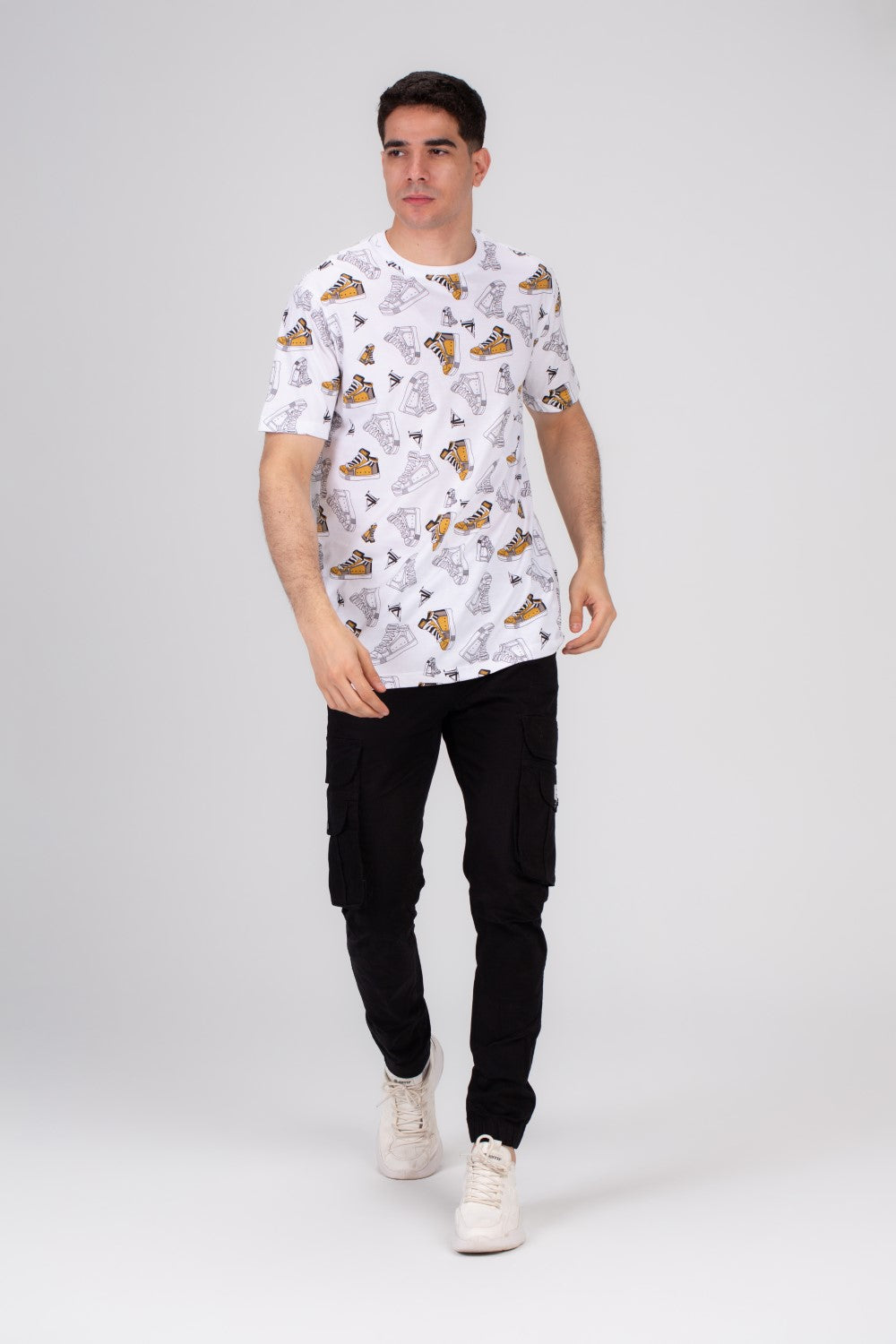Men's Full Cover Printed Colorful Regular Fit Comfort Cotton Eye Catching Prints T-shirt Perfect For Everyday Wear