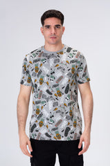 Men's Casual Half Sleeve T-shirt In Modern Colors And Practical Materials