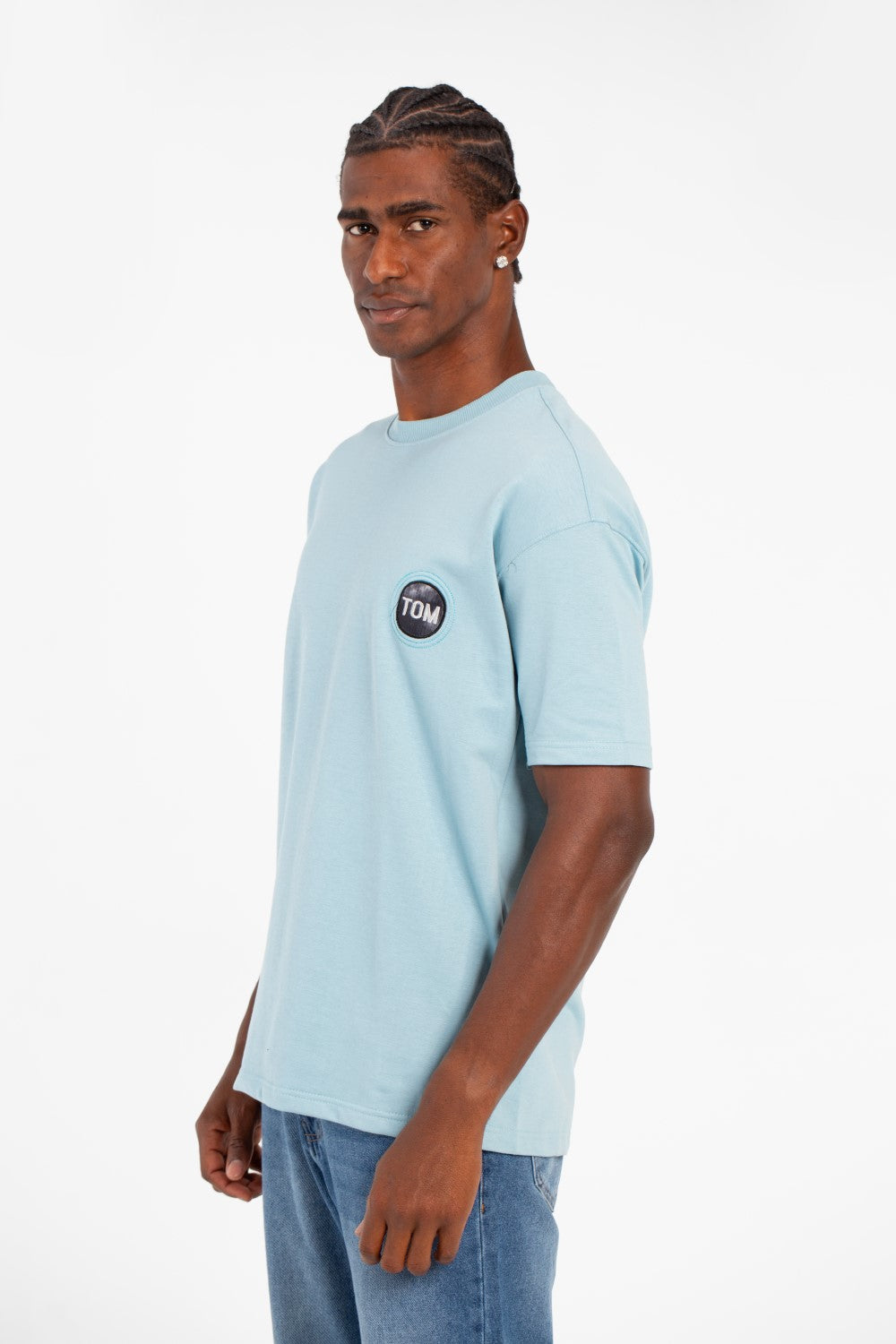 Men's Summer Melton Regular Fit Short Sleeves Text Print T-Shirt