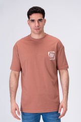 Mens T-shirt With A Distinctive Front And Back Print
