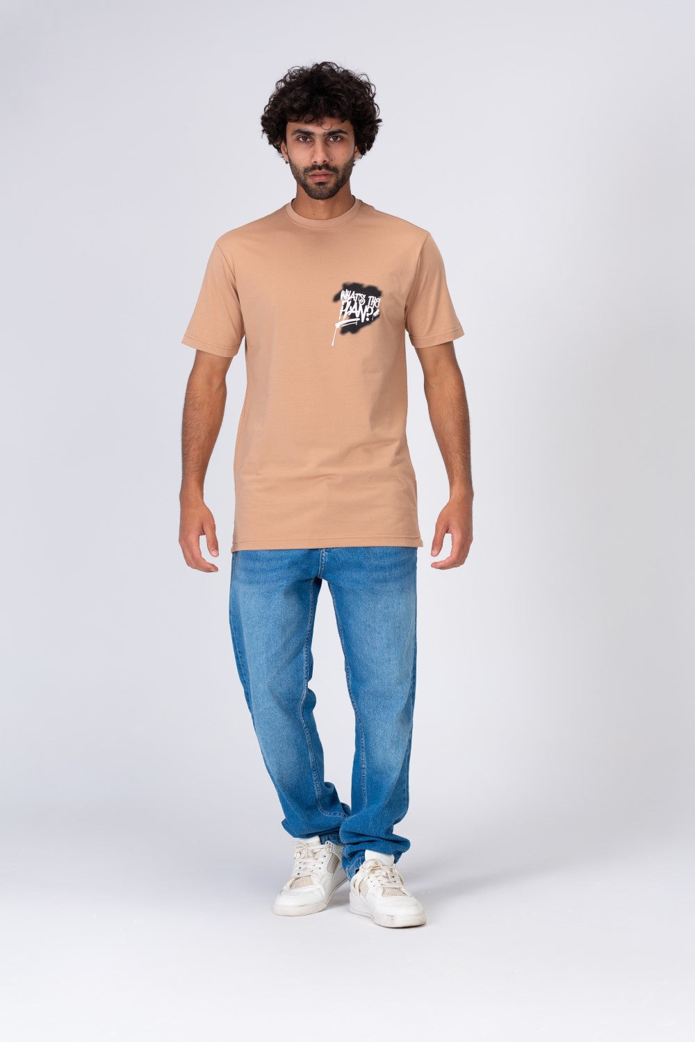 Mens Printed Half Sleeve T-shirt Made Of Cotton Material