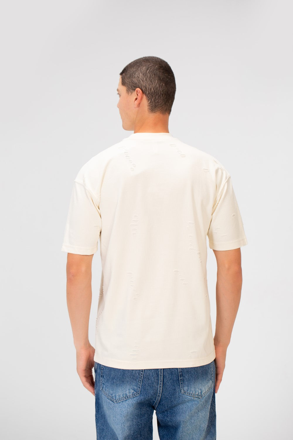Men's Cutting Regular Fit Round Neck Short Sleeves T-shirt In Basic Colors