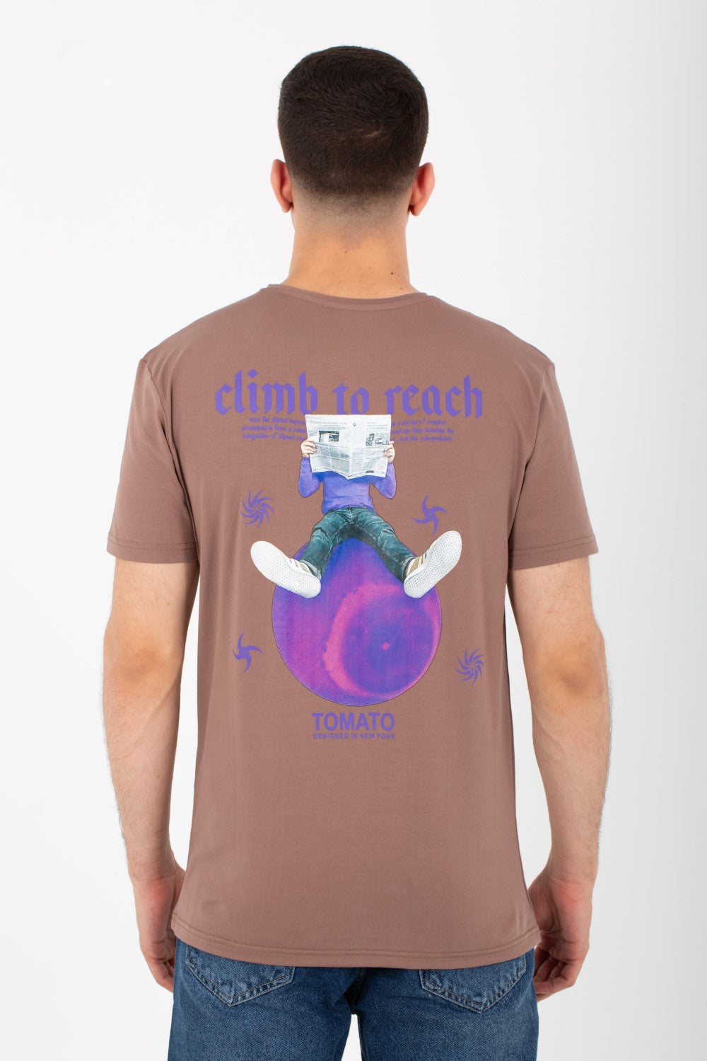 Mens Printed T-shirt With Single Lycra Material And Short Sleeves