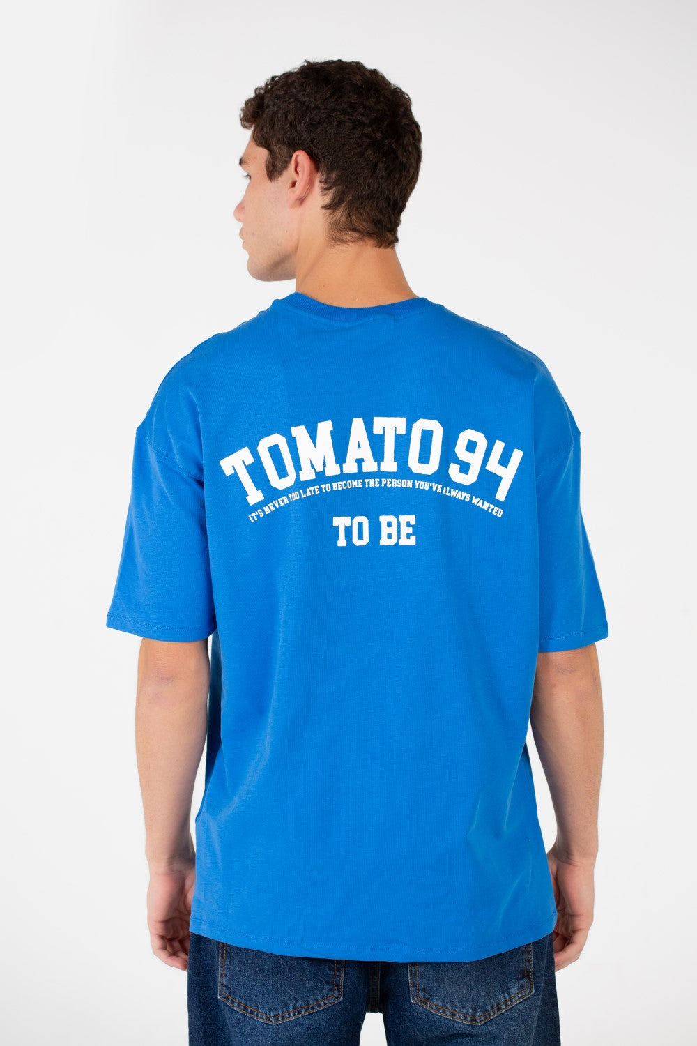 Men's Slim Fit Melton Printed Crew Neck T-Shirt
