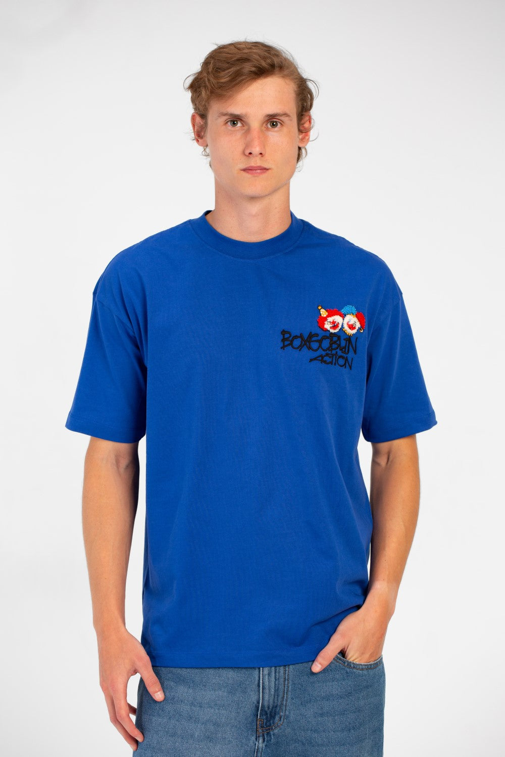 Men's Crew Neck Graphic Print Regular Fit Half Sleeve T-Shirt