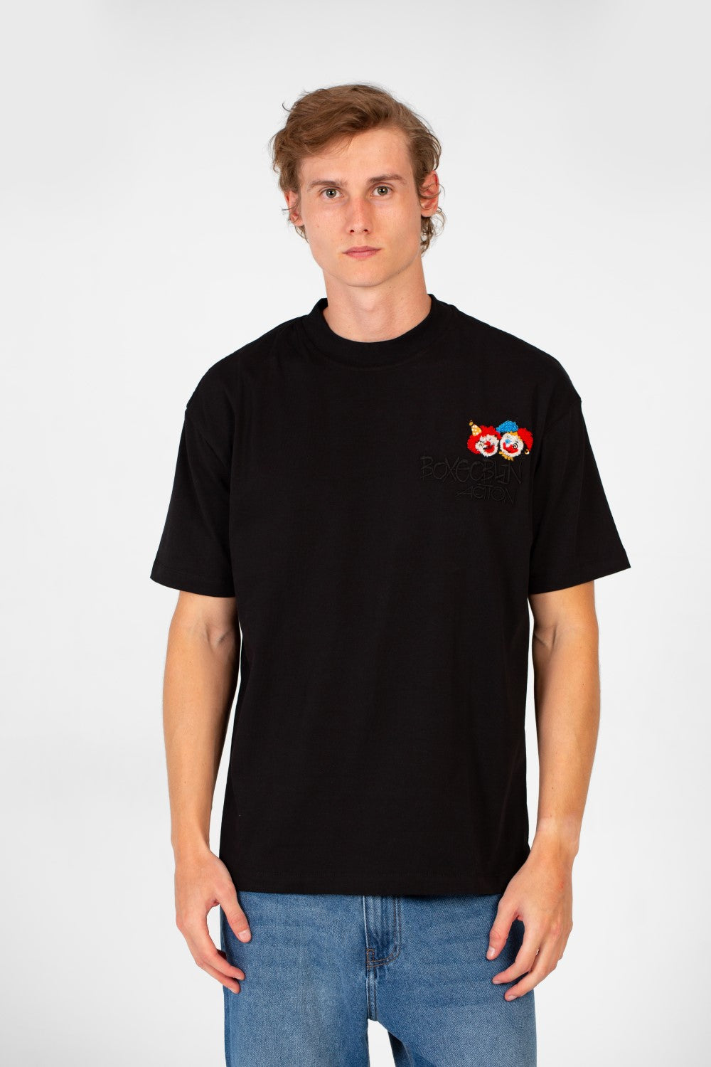 Men's Crew Neck Graphic Print Regular Fit Half Sleeve T-Shirt