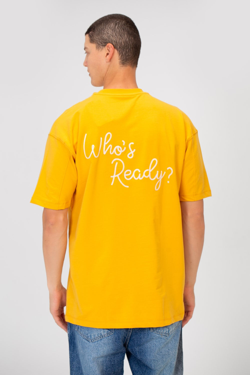 Men's Summer Melton Regular Fit Who’s Ready Print Short Sleeve T-Shirt