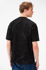 Men's Printed Half-Sleeve Regular Fit Round Neck T-shirt