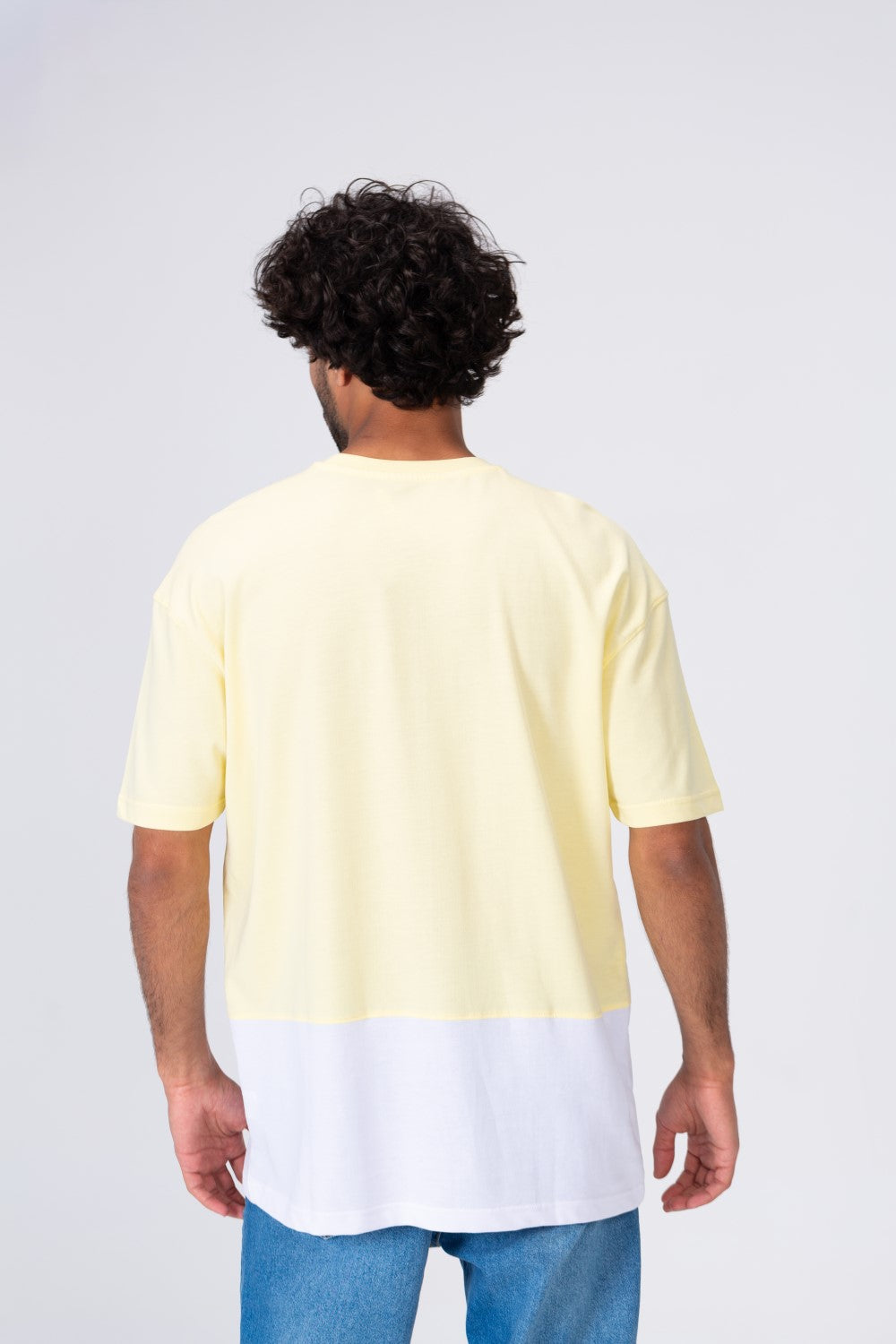 Mens Printed Long T-shirt With Unique Cut