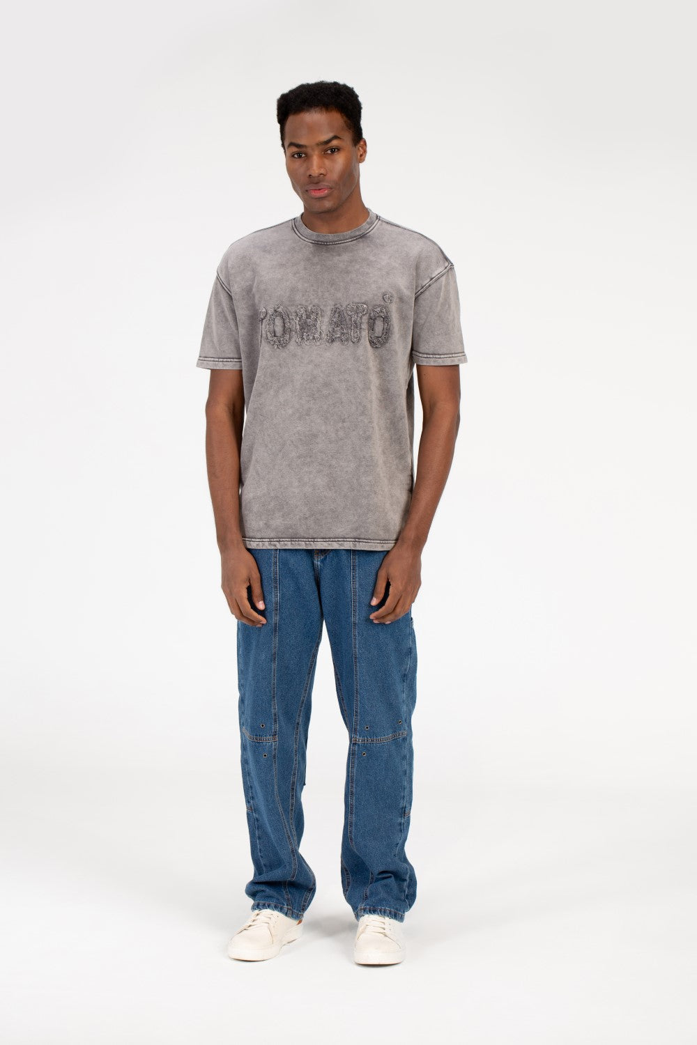 Men's Tomato Crew Neck Half Sleeve T-Shirt