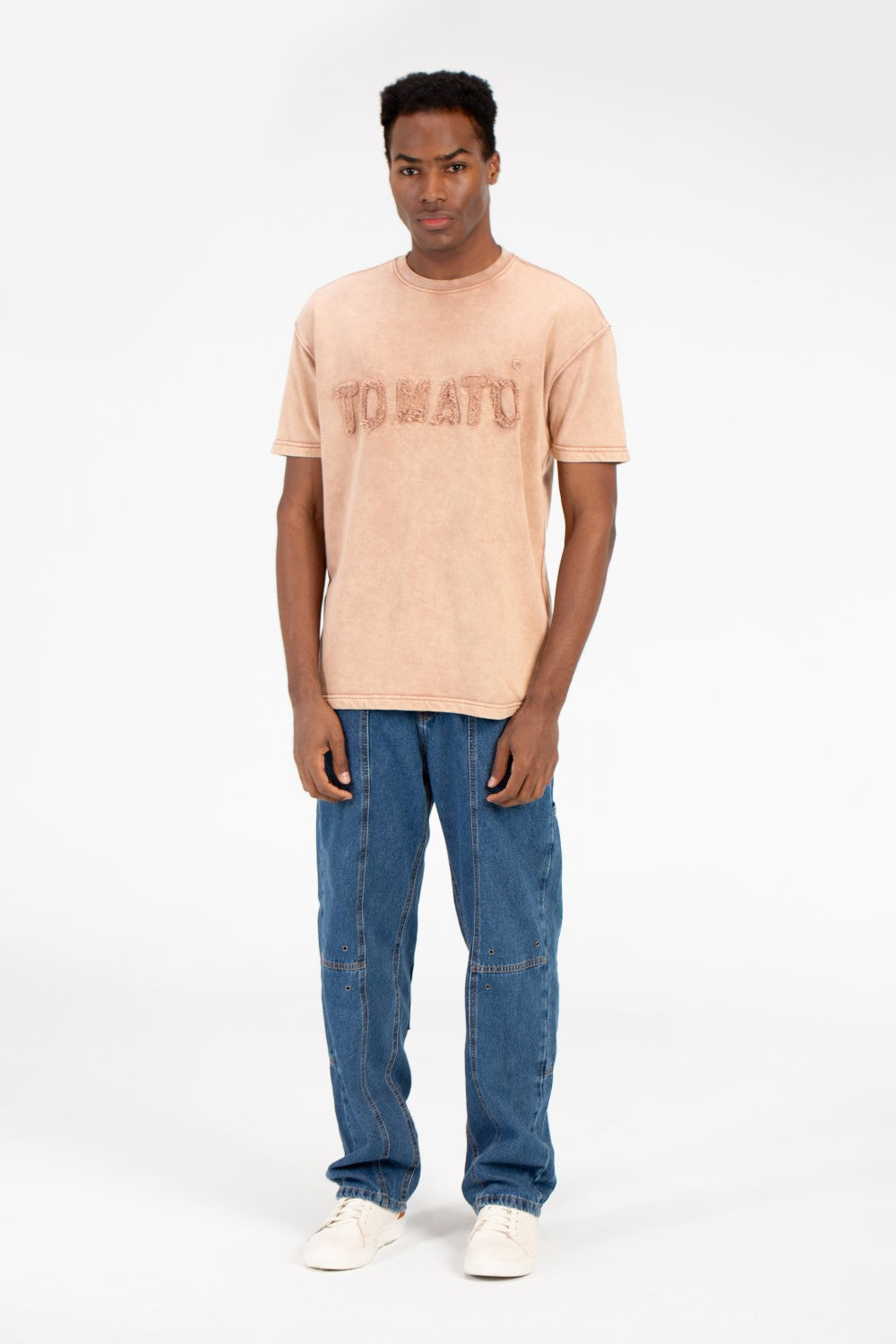 Men's Tomato Crew Neck Half Sleeve T-Shirt
