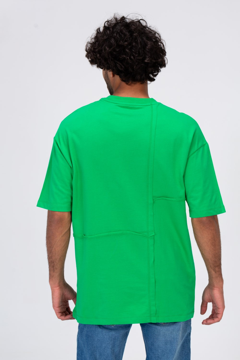 Mens Loose Fit Crew Neck T-Shirt With Unique And New Modern Cut