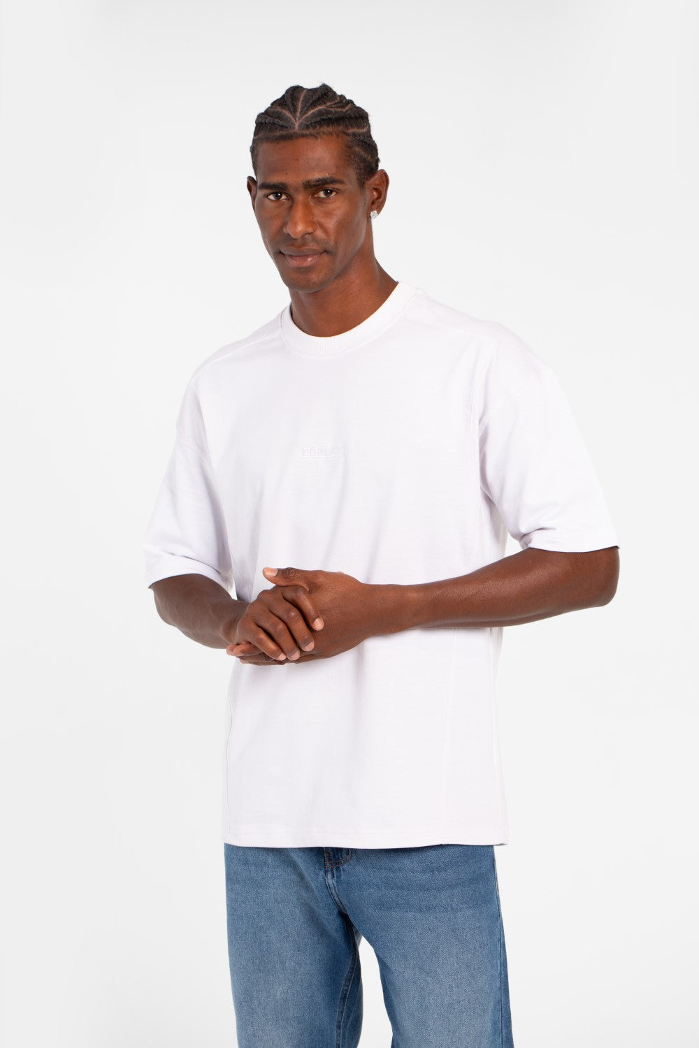 Men's Tomato Summer Melton Oversized T-Shirt With Short Sleeves And Crew Neck