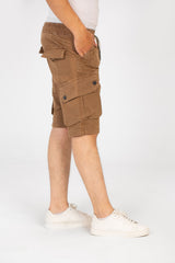 Men's Gabardine Short With Elastic Waistband And Pockets In High Quality Design