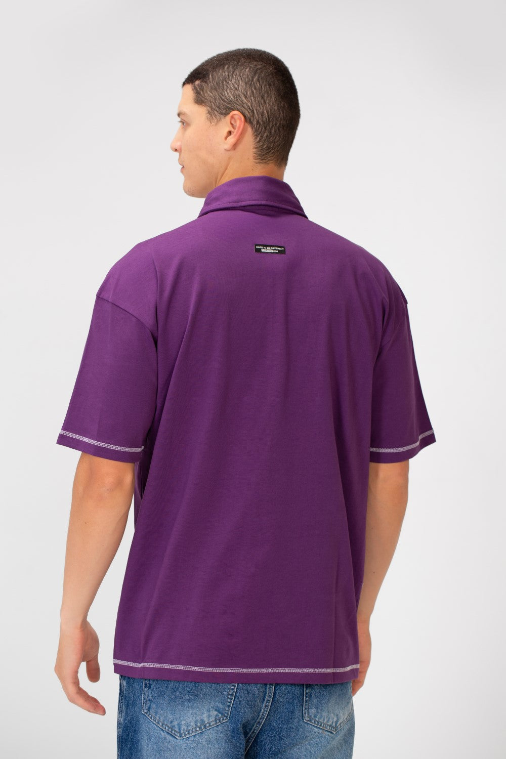 Men's Polo Collar Regular Fit Half Sleeve T-Shirt with Unique Modern Cut