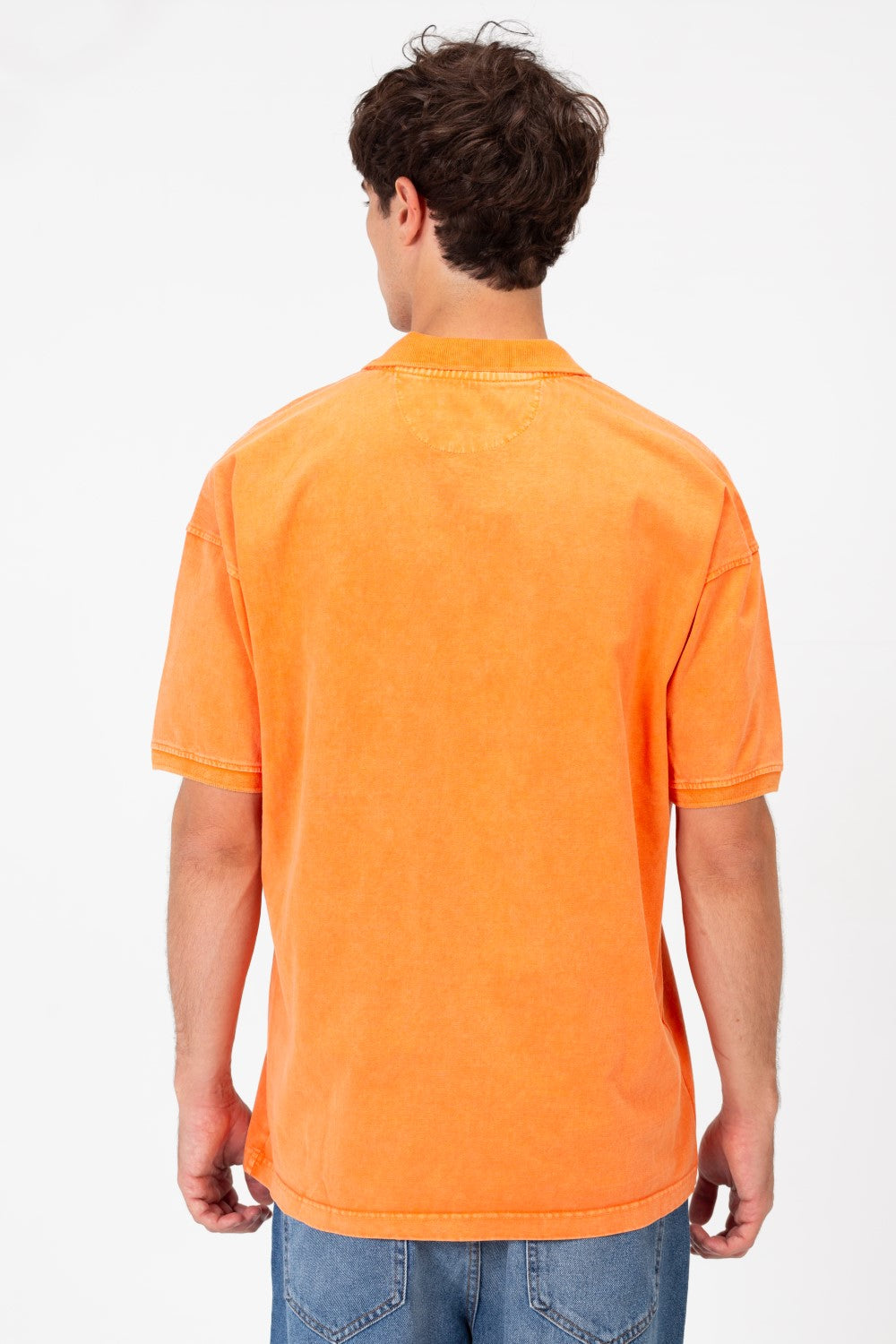 Men's Regular Fit Polo T-Shirt With Front Half Buttons And Short Sleeves