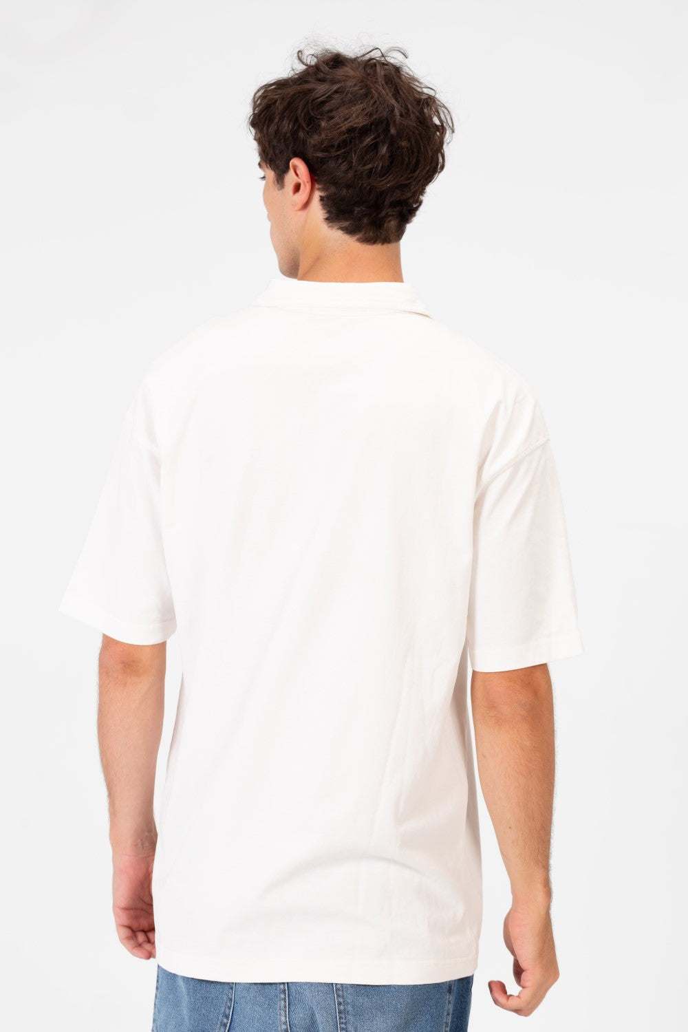 Men's Basic Regular Fit Polo T-Shirt With Half Front Zip And Short Sleeves