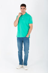 قميص بولو رجالي بقصة عادية مع ياقة وشارة Tomato