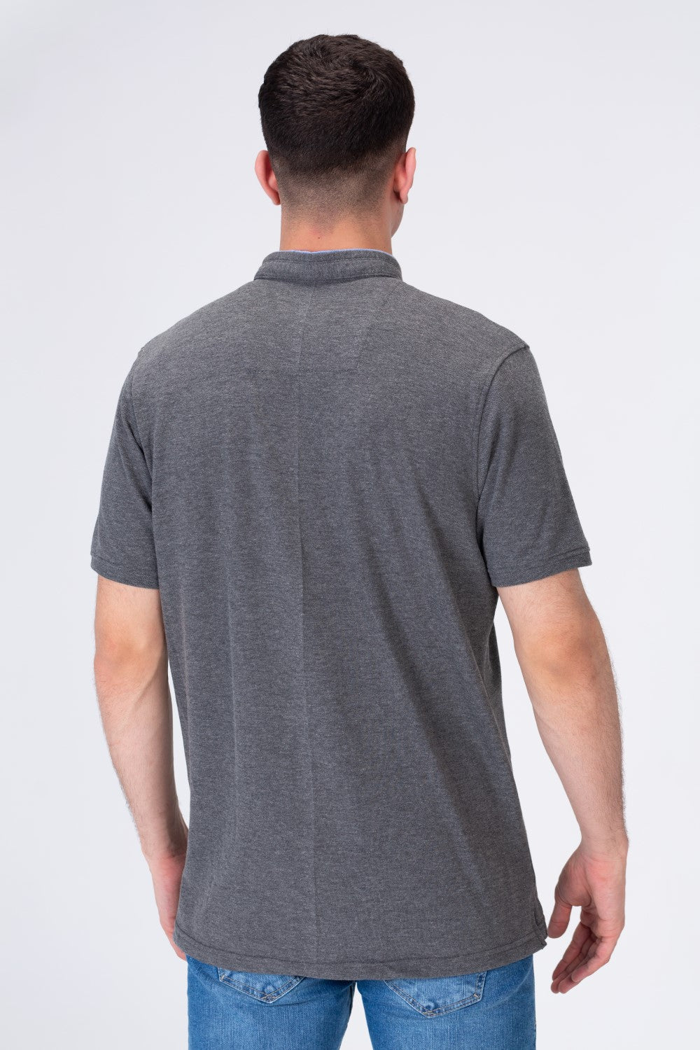 Men's Polo Regular Fit Half Sleeves T-shirt  With Tomato Badge Print