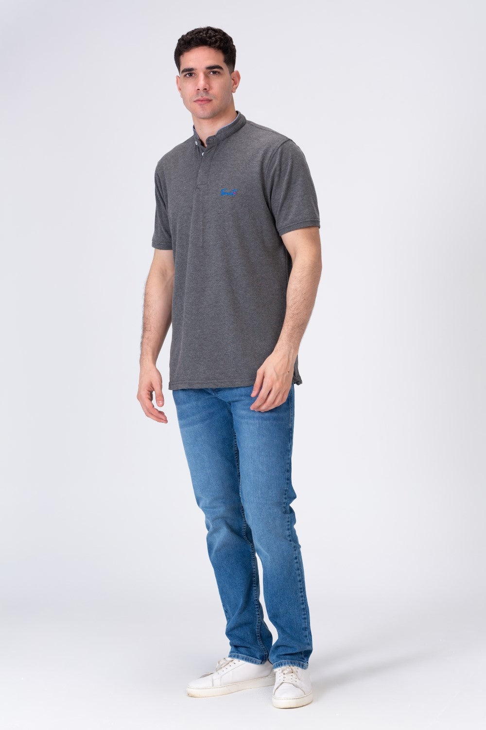 Men's Polo Regular Fit Half Sleeves T-shirt  With Tomato Badge Print