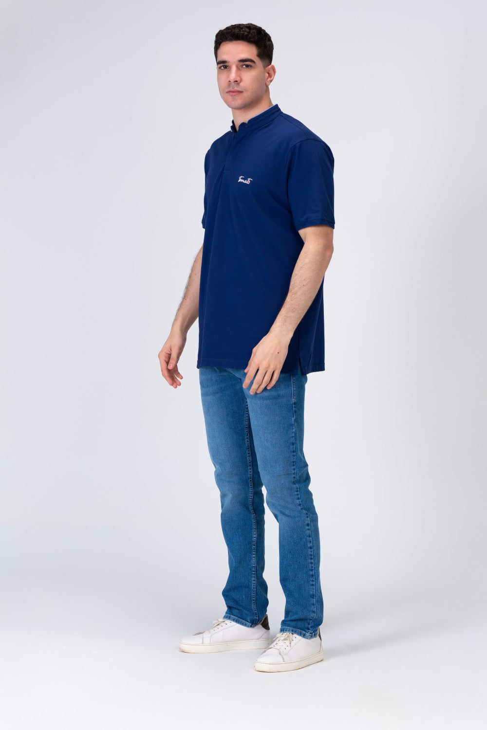 Men's Polo Regular Fit Half Sleeves T-shirt  With Tomato Badge Print