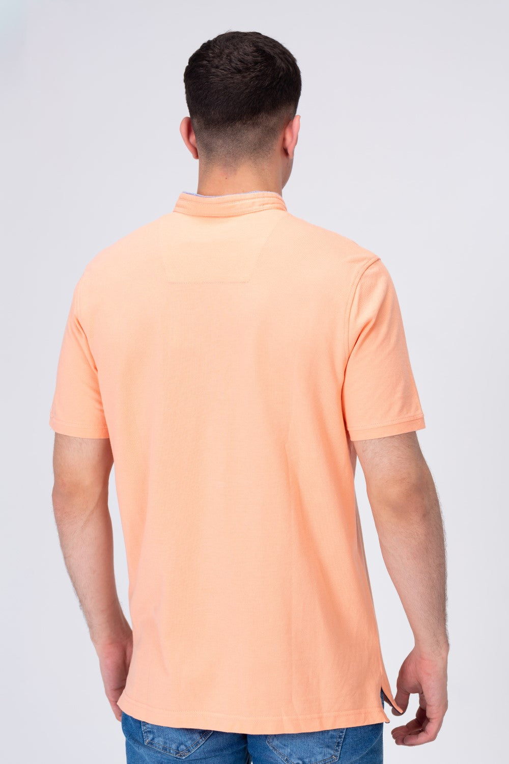 Men's Polo Regular Fit Half Sleeves T-shirt  With Tomato Badge Print