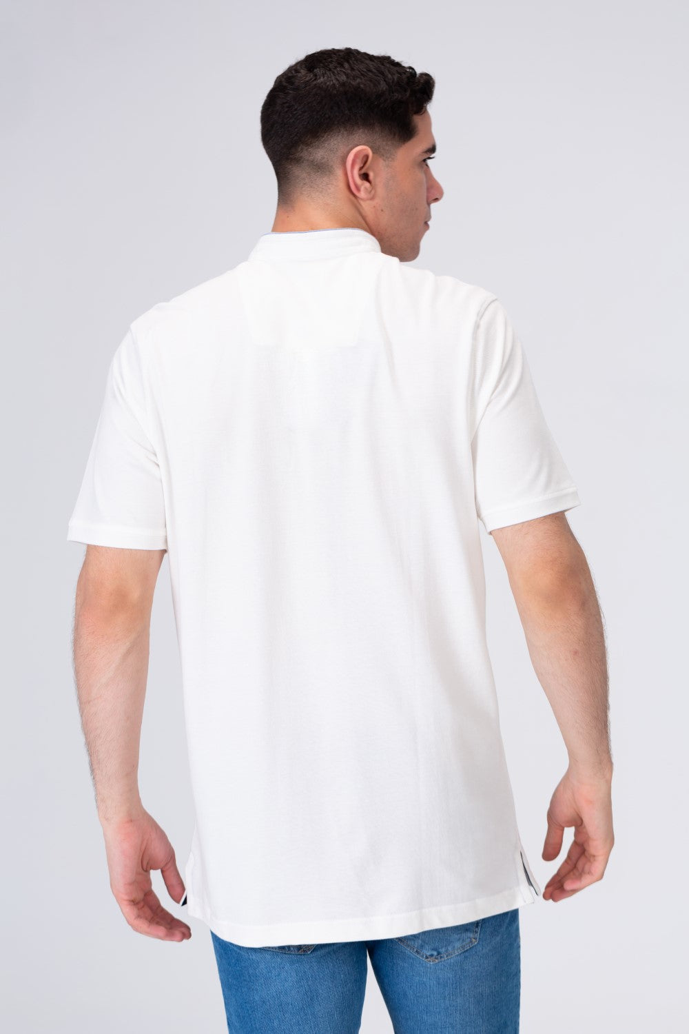 Men's Polo Regular Fit Half Sleeves T-shirt  With Tomato Badge Print