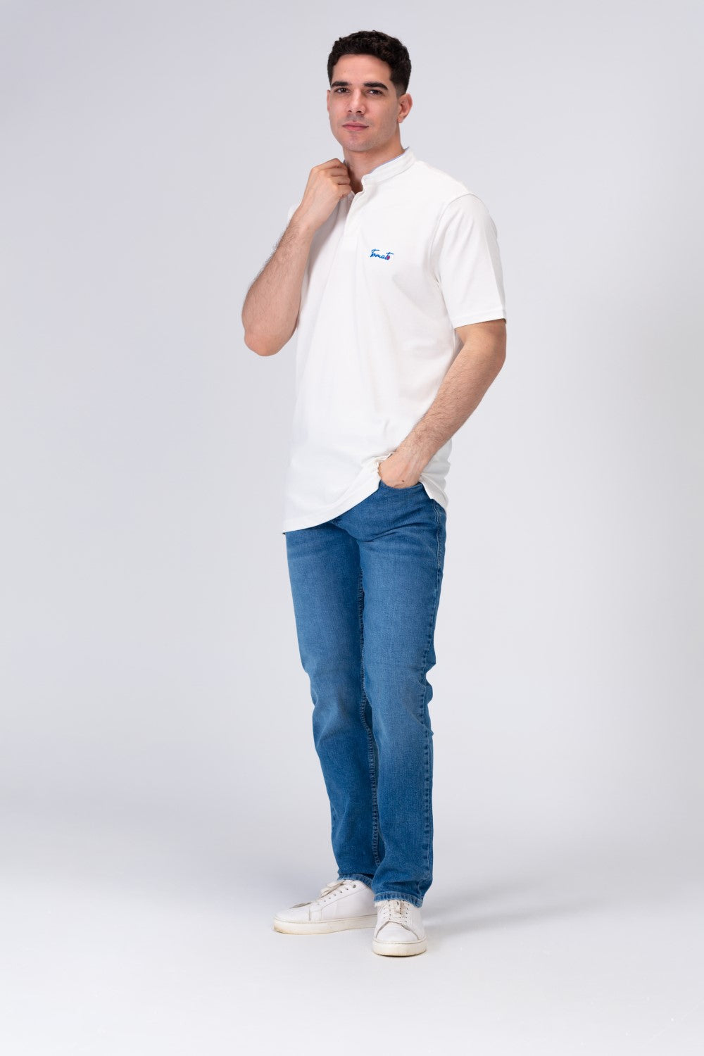 Men's Polo Regular Fit Half Sleeves T-shirt  With Tomato Badge Print