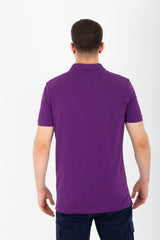 Mens Slim Fit Polo T-Shirt With Short Sleeves And Badge Tomato On The Front