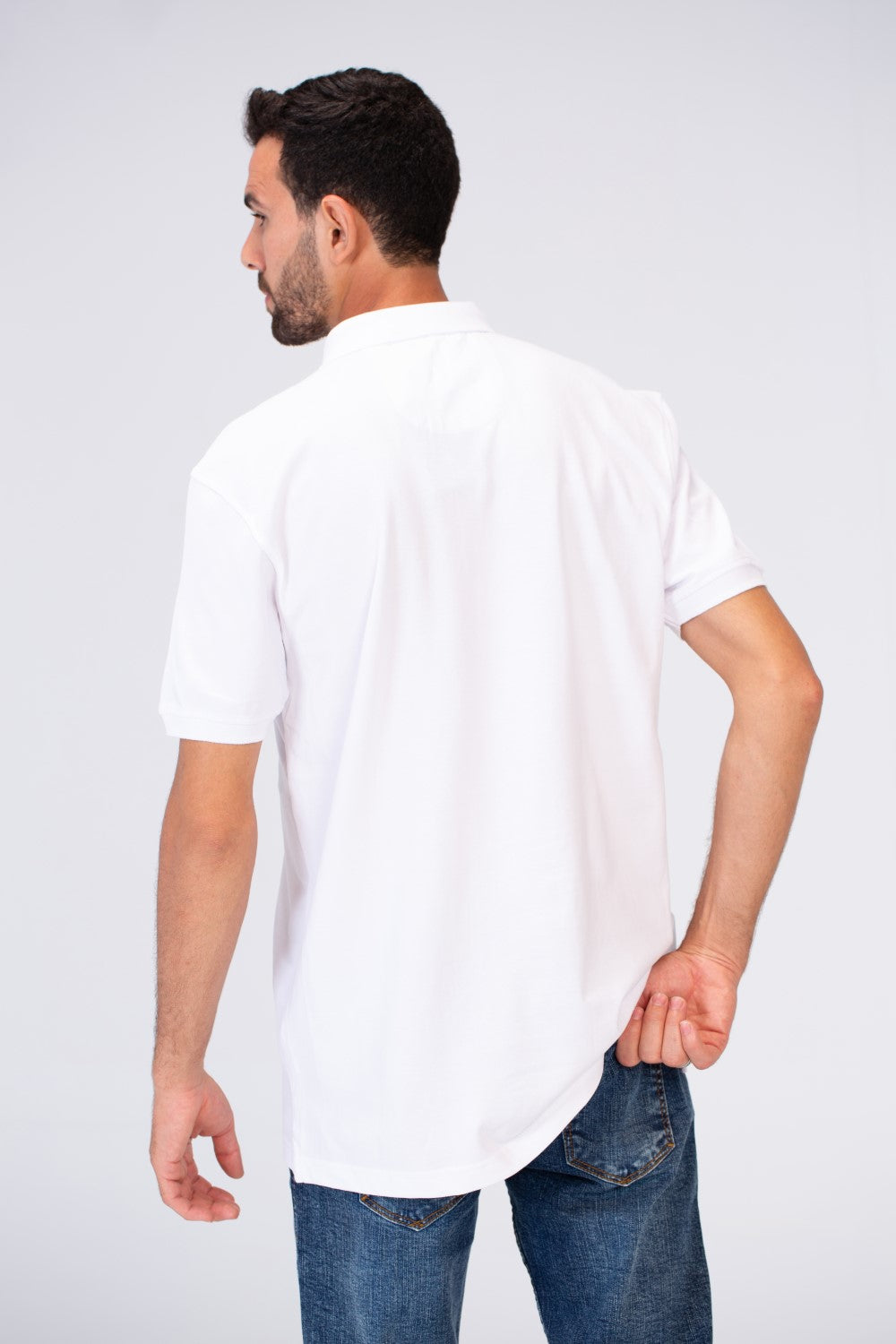 Mens Slim Fit Half Sleeve Polo T-shirt With Tomato Print On The Front
