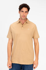 Men's Slim Fit Half Button Polo T-Shirt
