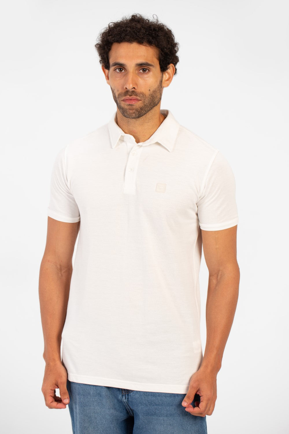 Men's Tomato Slim Fit Pika Polo T-Shirt With Short Sleeves