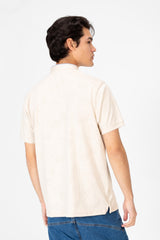 Men's Front Half Buttons Polo T-shirt