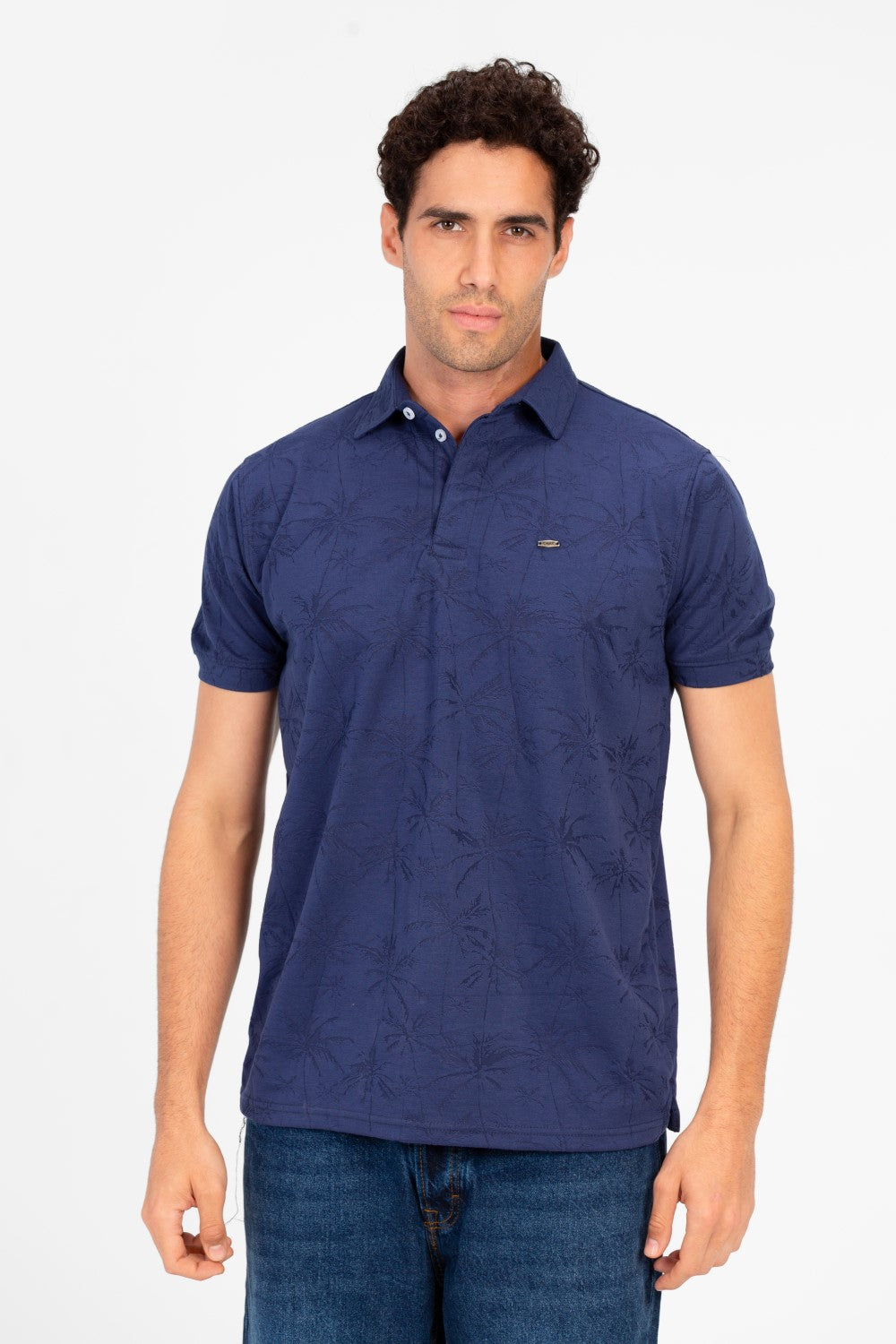 Men's Slim Fit Wooded Polo T-Shirt