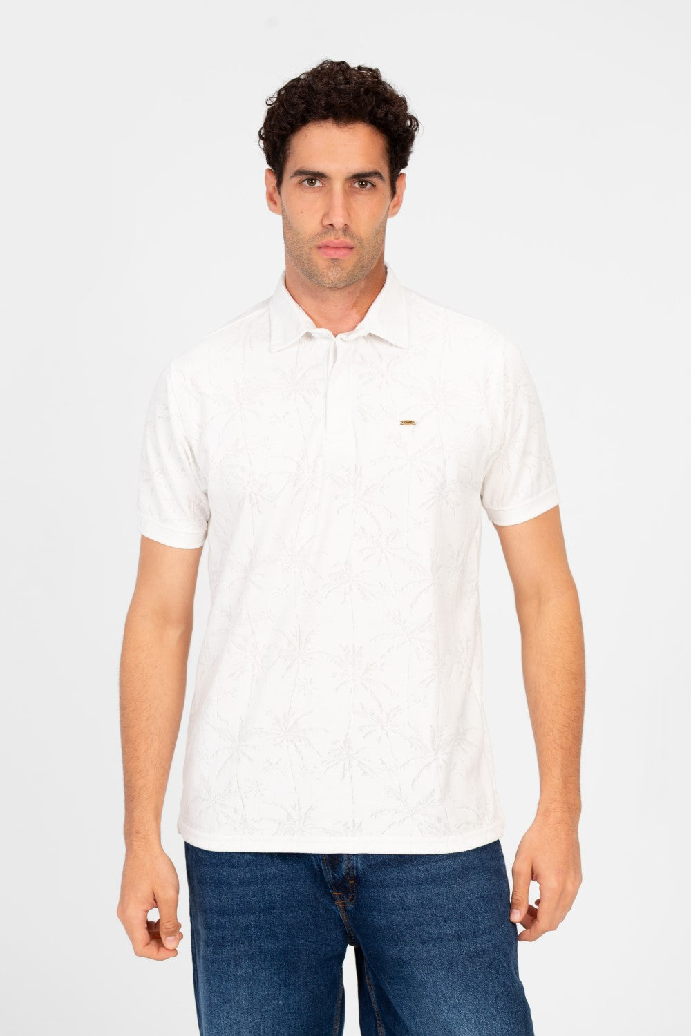 Men's Slim Fit Wooded Polo T-Shirt