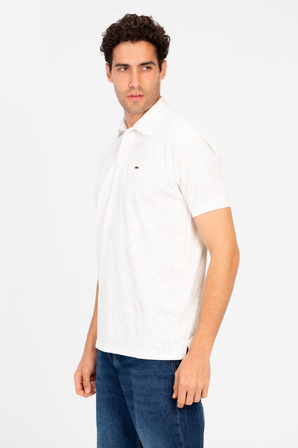 Men's Slim Fit Wooded Polo T-Shirt