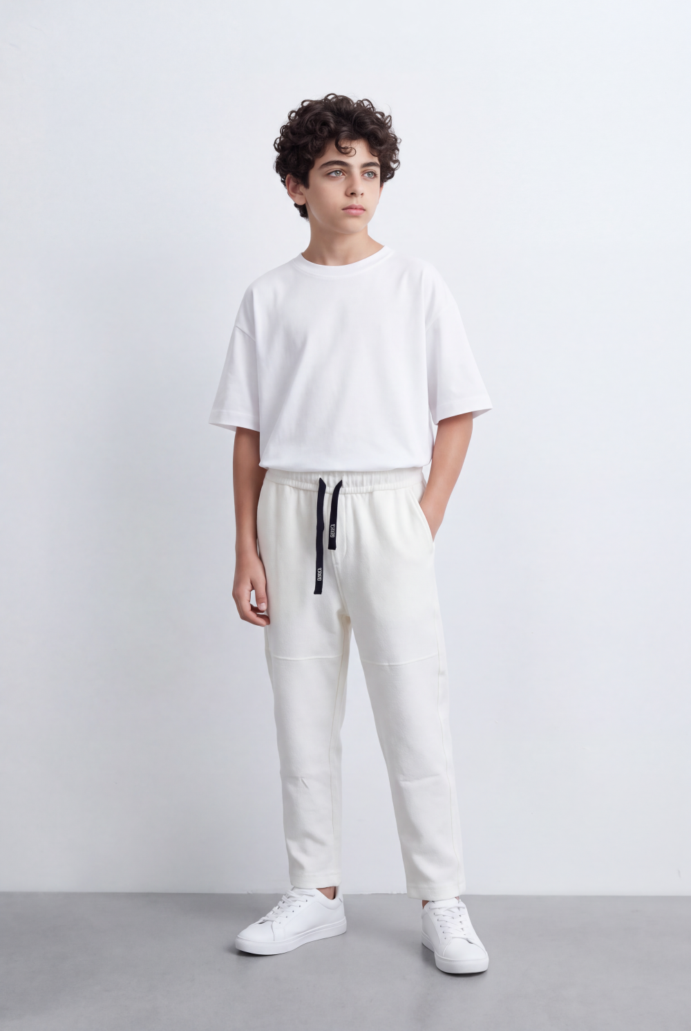 Boy's Tomato Store Sweatpants Panel Seam Detail Oversize