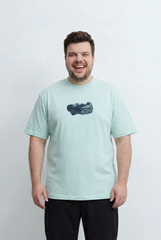 Men’s Tomato Store Big Size Graphic T-Shirt Front Print Back Artwork Inspired By Outdoor Exploration
