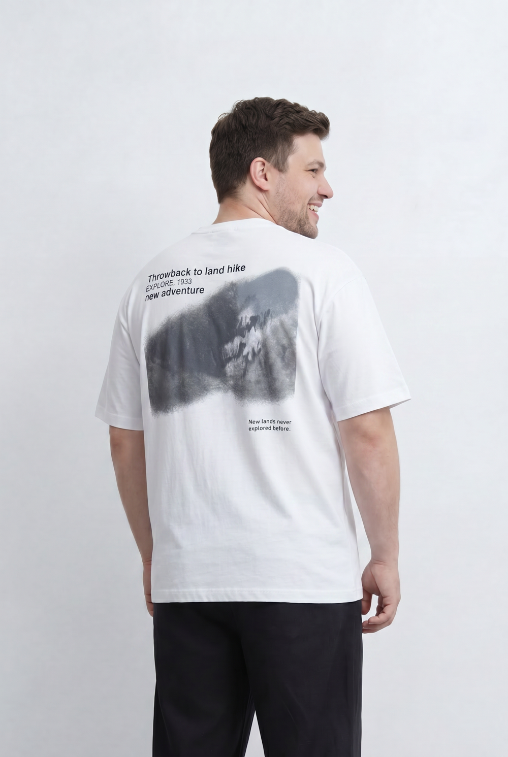 Men’s Tomato Store Big Size Graphic T-Shirt Front Print Back Artwork Inspired By Outdoor Exploration