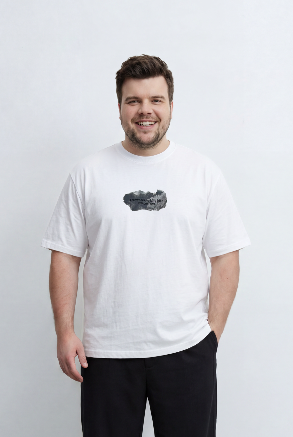 Men’s Tomato Store Big Size Graphic T-Shirt Front Print Back Artwork Inspired By Outdoor Exploration