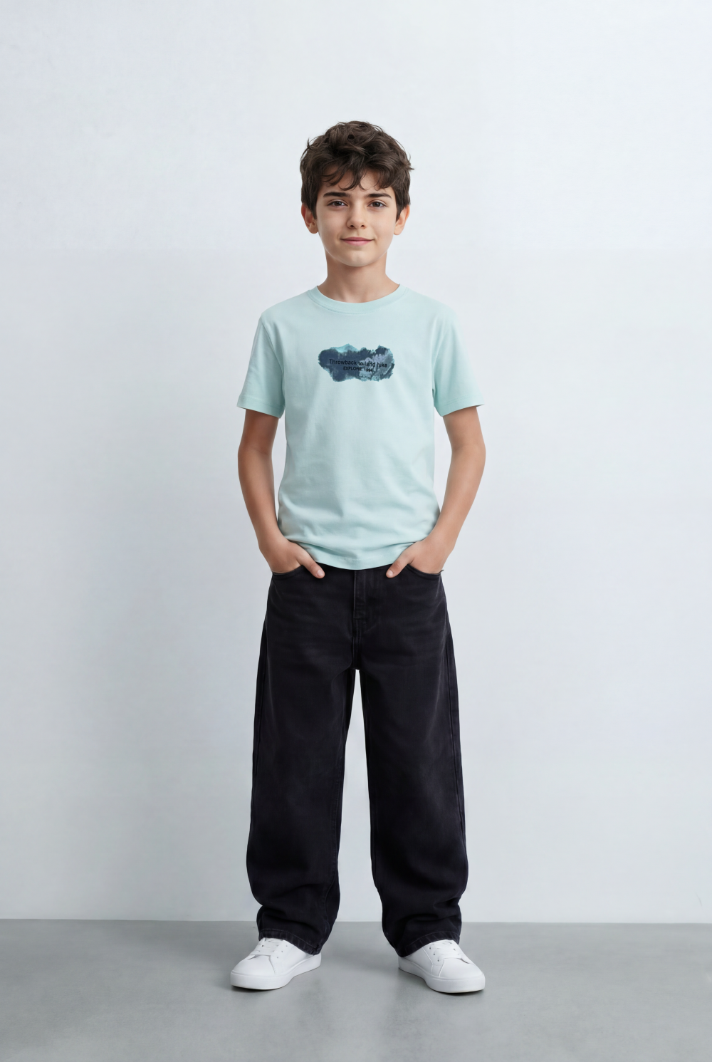 Boy’s Tomato Store Back Graphic T-Shirt Featuring An Outdoor Inspired Artwork Large Print