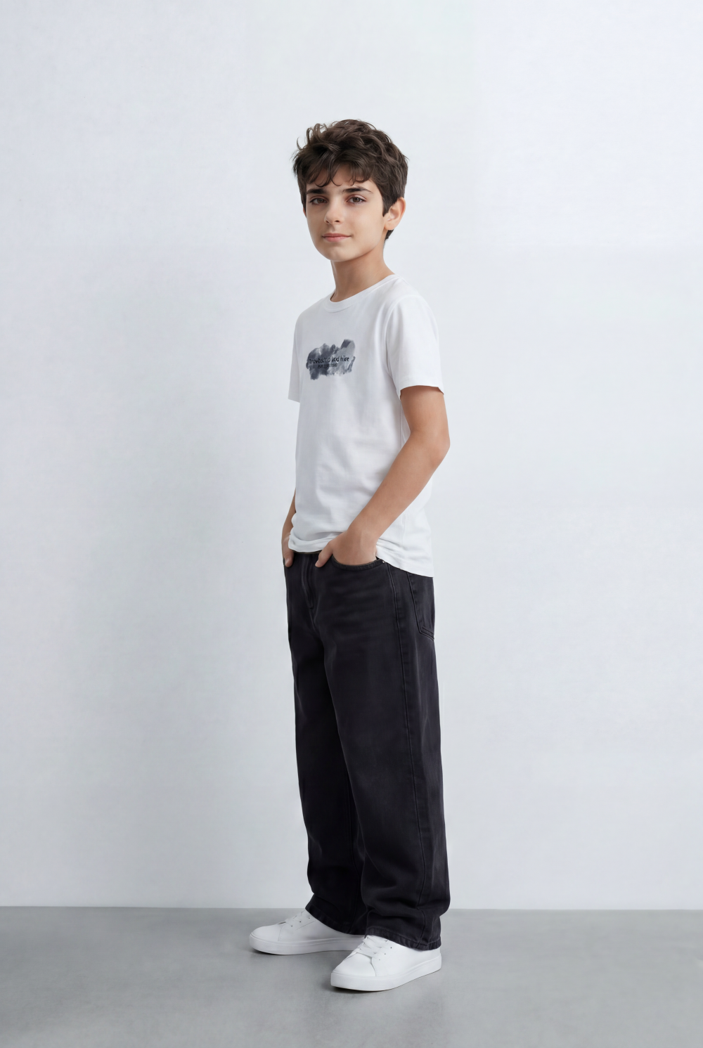 Boy’s Tomato Store Back Graphic T-Shirt Featuring An Outdoor Inspired Artwork Large Print