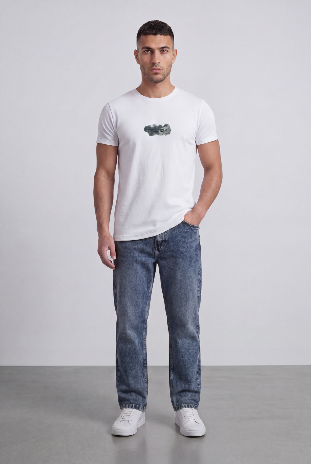 Men’s Tomato Store Graphic Regular Fit T-Shirt Minimal Front Print Outdoor Inspired Back Graphic
