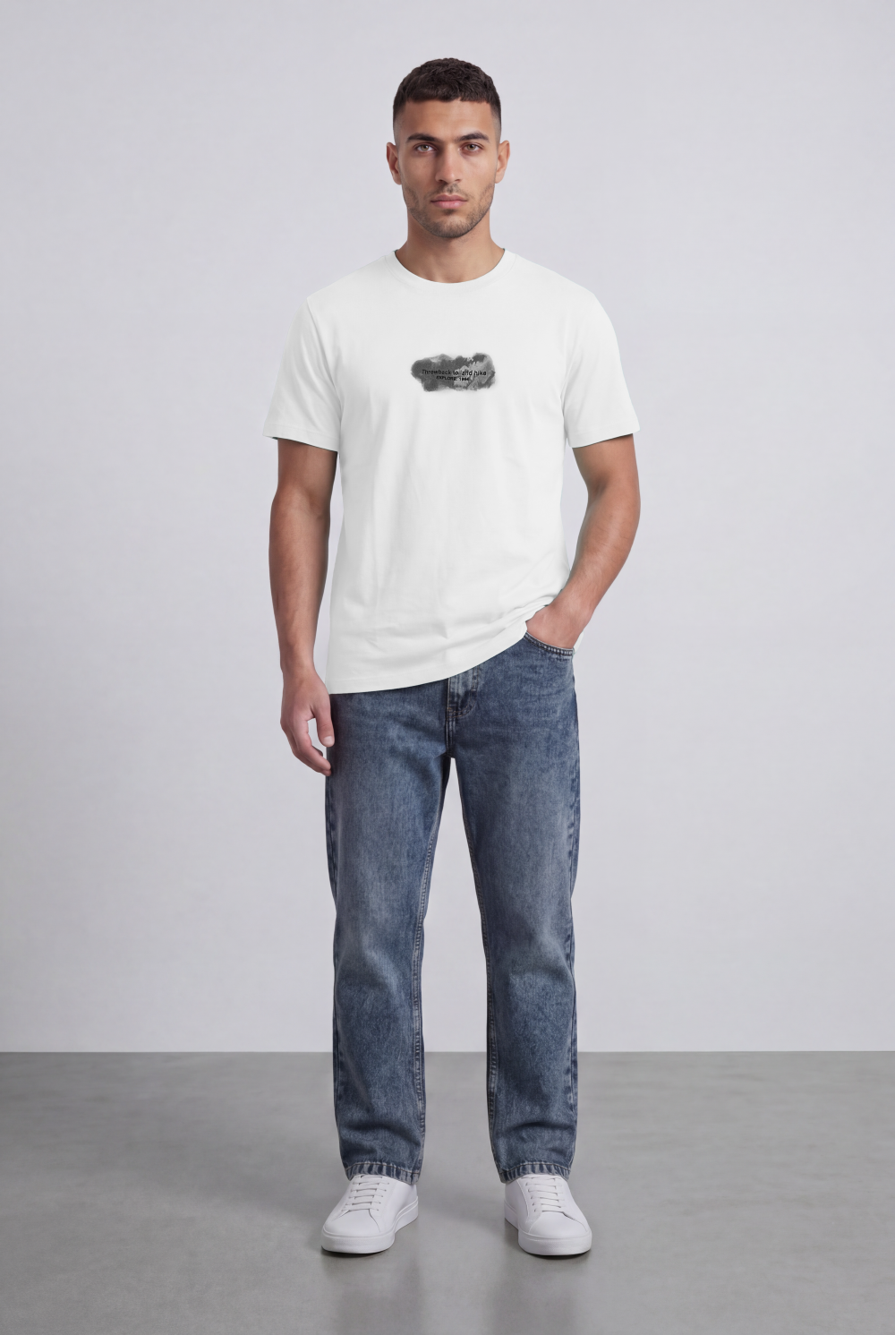 Men’s Tomato Store Graphic Regular Fit T-Shirt Minimal Front Print Outdoor Inspired Back Graphic