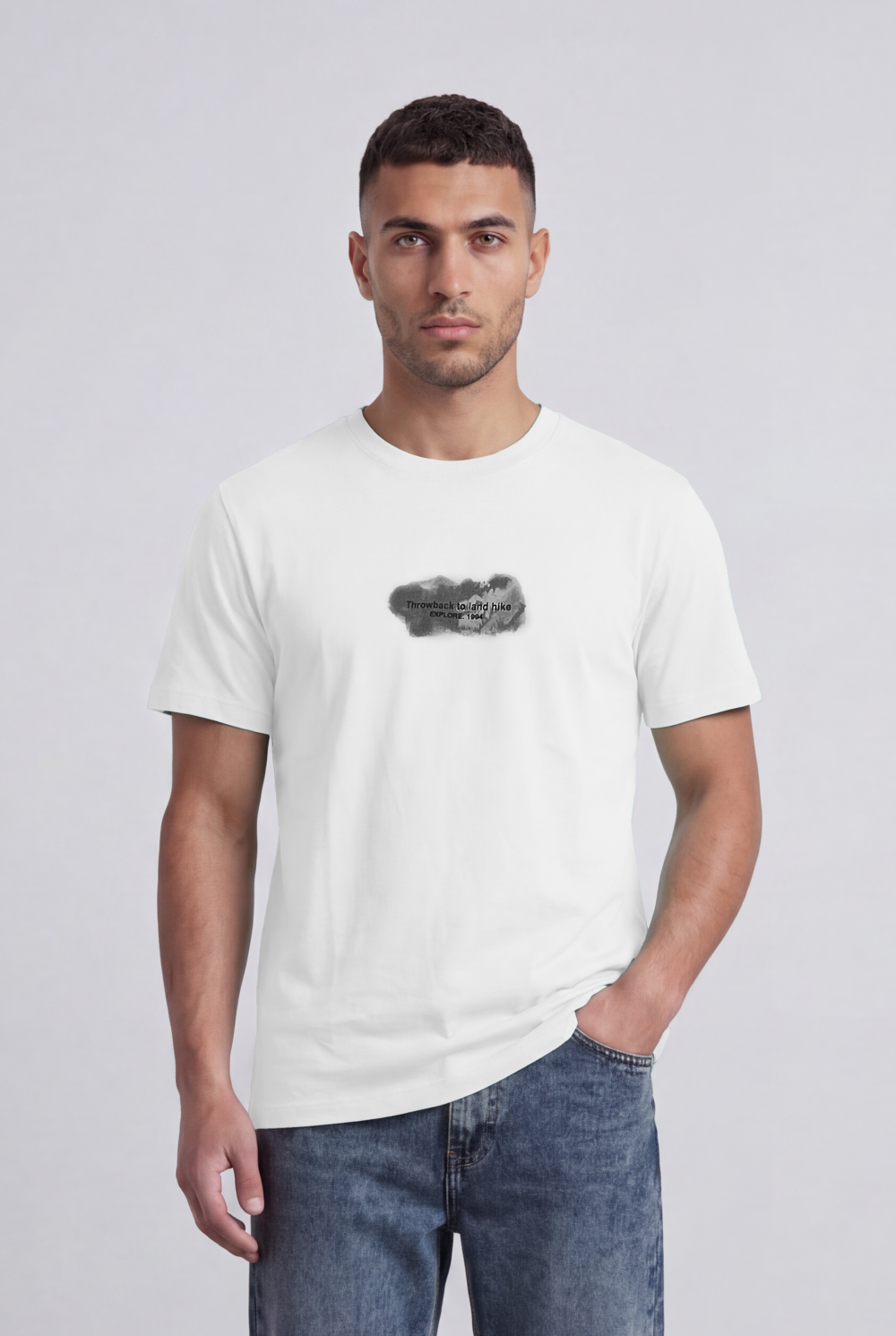 Men’s Tomato Store Graphic Regular Fit T-Shirt Minimal Front Print Outdoor Inspired Back Graphic